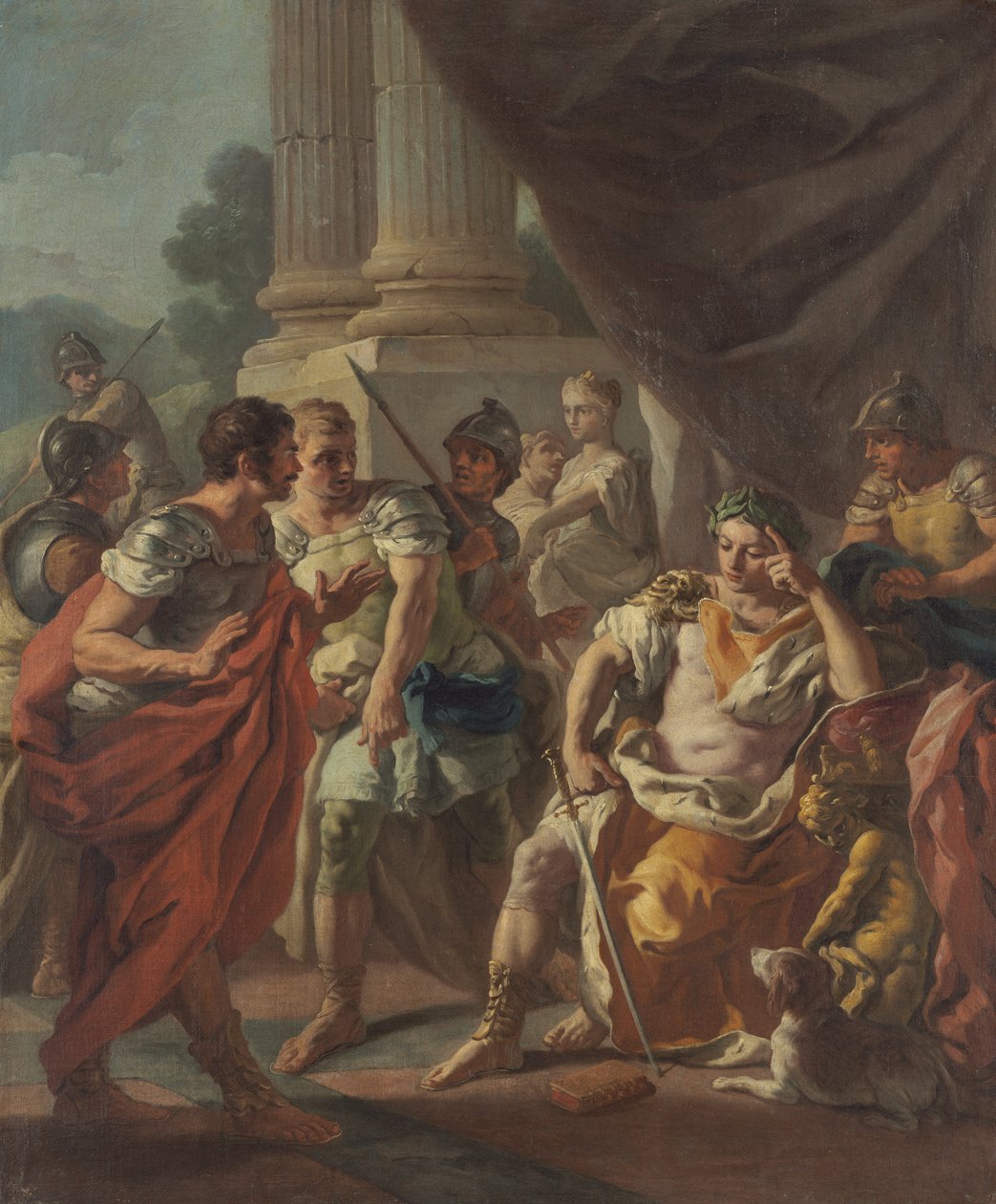Sándor elítéli a hamis dicséretet, 1760-9 alkotó: Francesco de Mura
