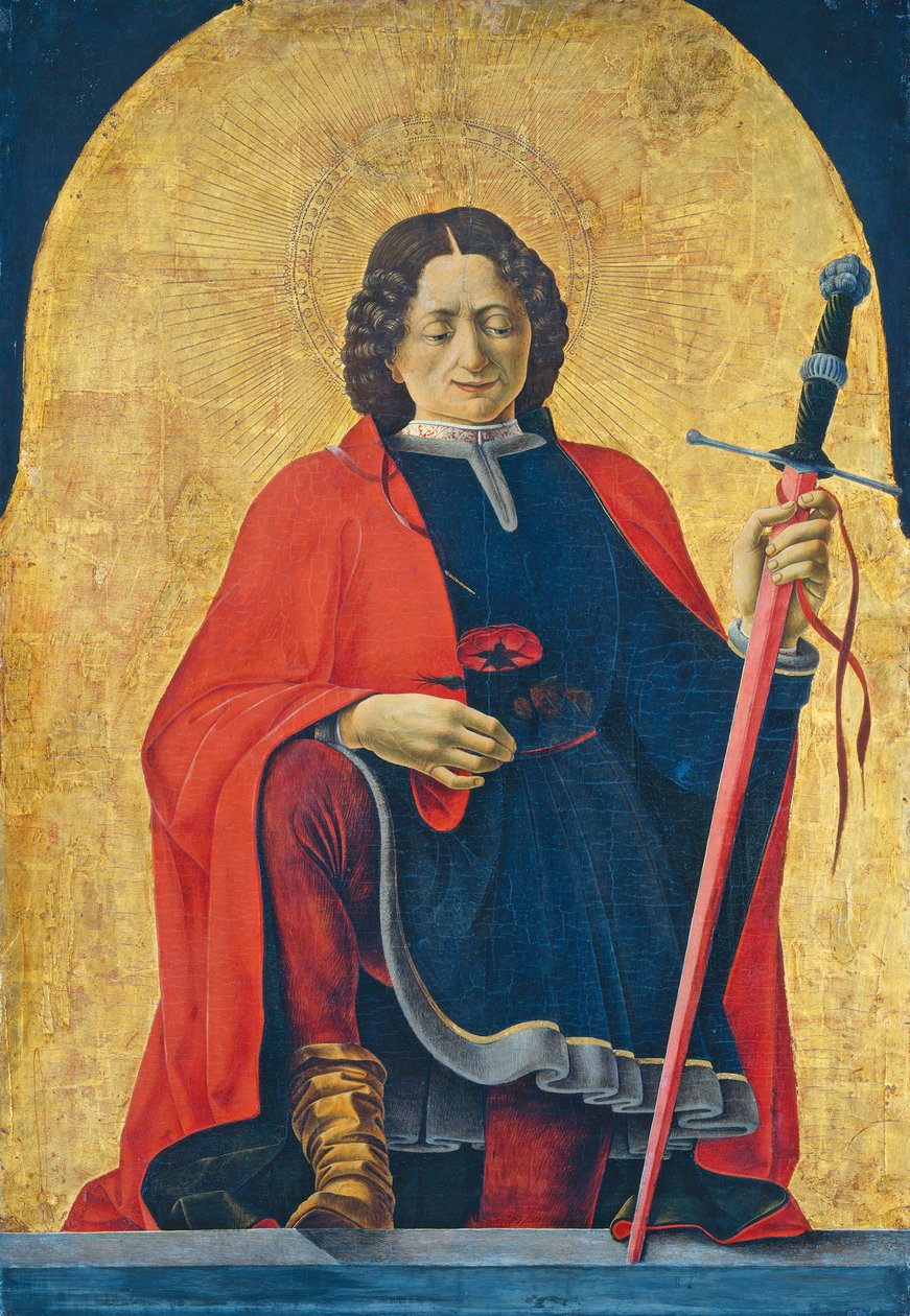 Szent Flórián, c. 1473-74 (tempera a panelen) alkotó: Francesco del Cossa