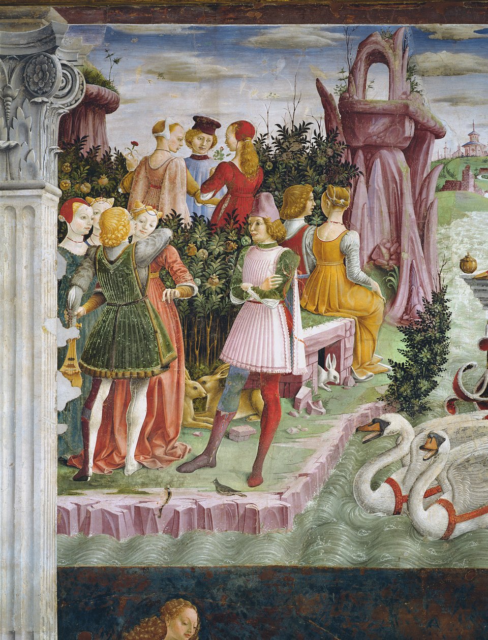 A Vénusz diadala: 1467-70 körül. alkotó: Francesco del Cossa