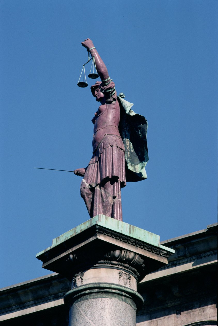 Az igazság oszlop, 1581 (porfír és bronz) alkotó: Francesco del Tadda