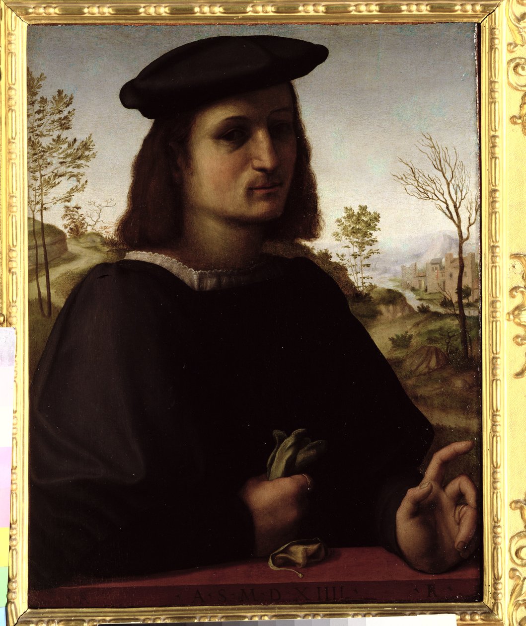 Kesztyűs ifjú portréja, 1514 alkotó: Francesco di Cristofano Franciabigio