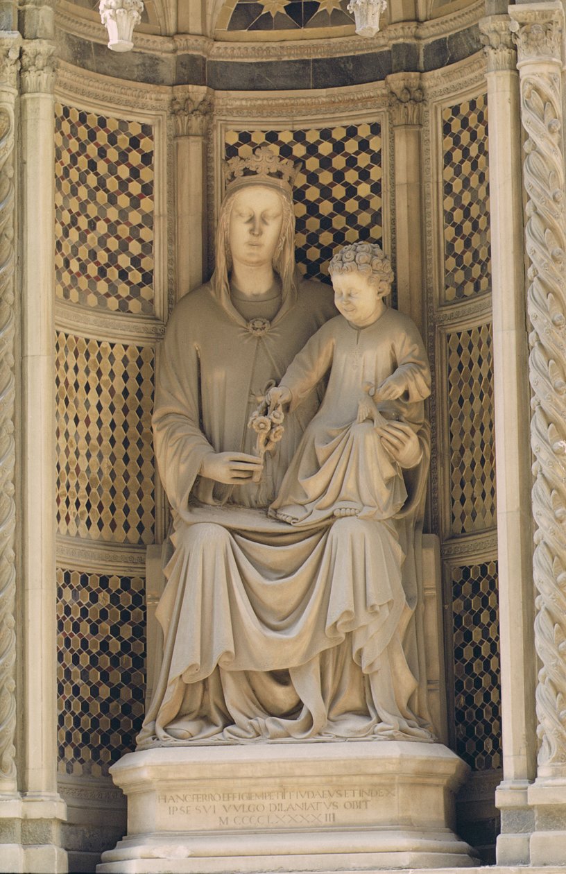 Rózsa Madonna, 1493 (márvány) alkotó: Francesco di Simone da Fiesole Ferrucci