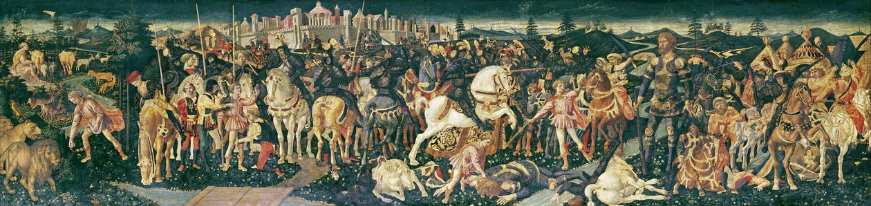 Dávid és Saul diadala, 1445-55 körül (tempera fán) alkotó: Francesco di Stefano Pesellino