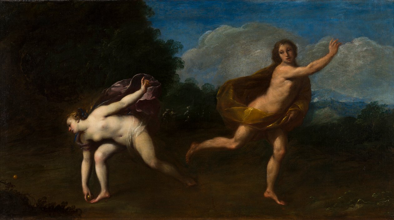 Hippomenes és Atalanta egy tájban, 1598-1660 körül (olaj, vászon) alkotó: Francesco (attr. to) Albani