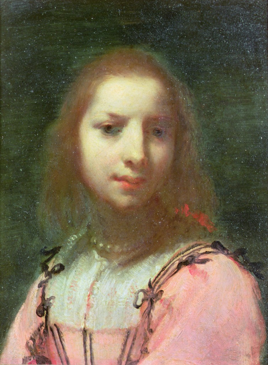 Egy fiatal nő portréja, 1640 körül (olaj, réz) alkotó: Francesco (attr. to) Furini