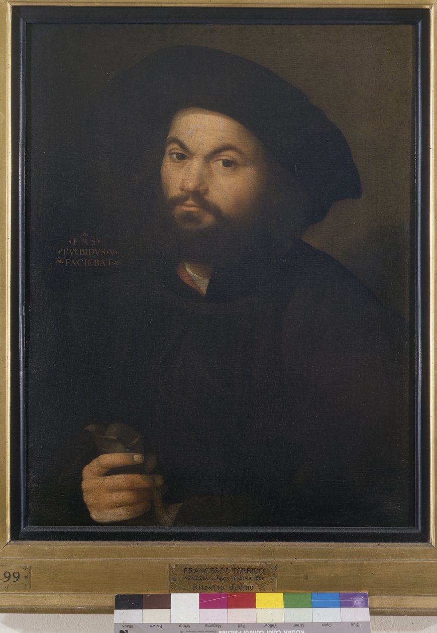 Férfi portré, 1520 körül (olaj, vászon) alkotó: Francesco Torbido