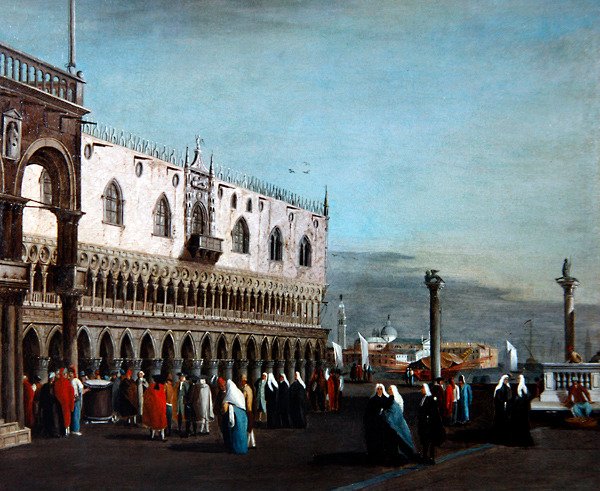 Kilátás Velencére (olaj, vászon) alkotó: Francesco (circle of) Guardi