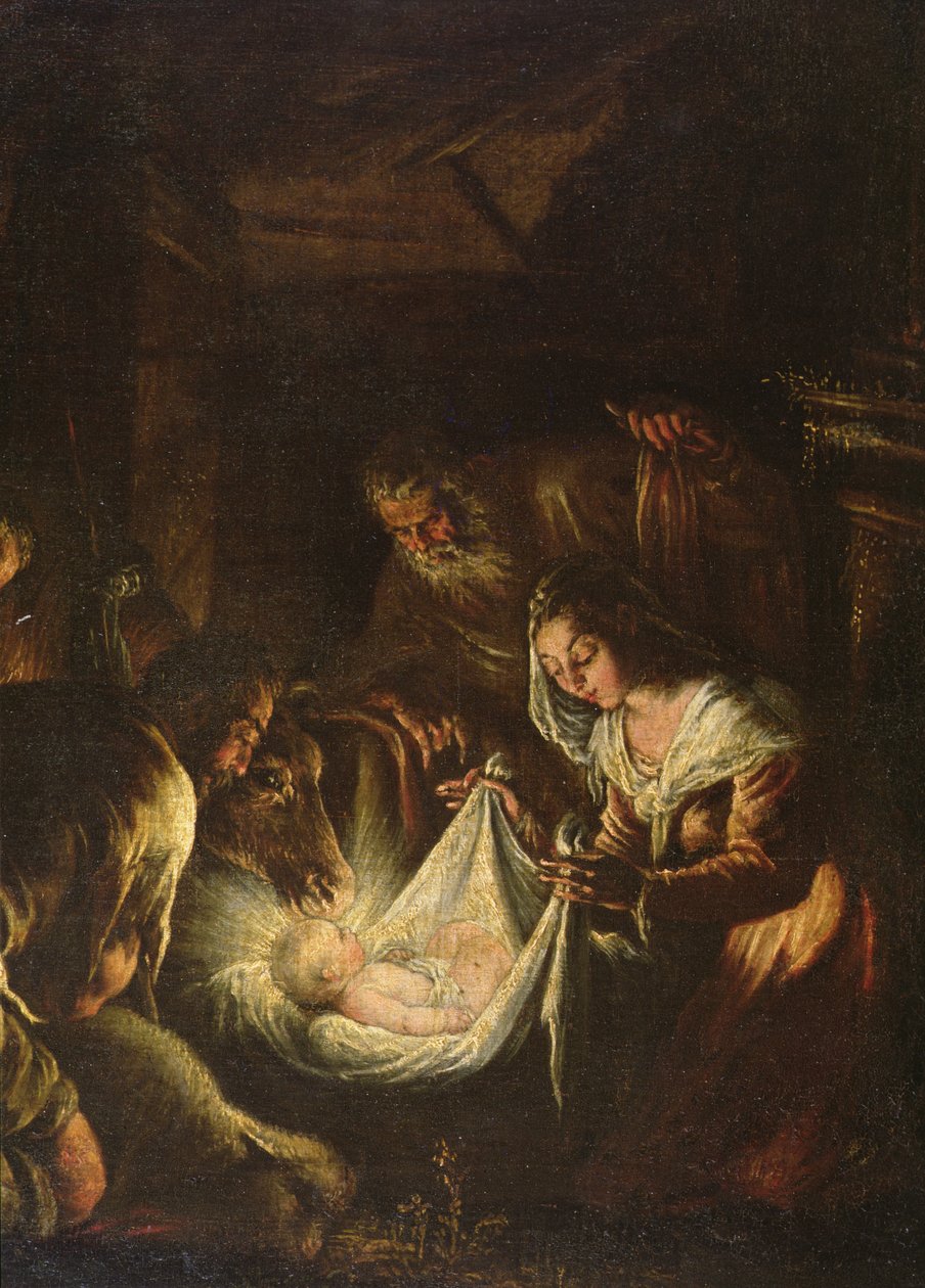 Pásztorok imádása, 1588-90 alkotó: Francesco Bassano