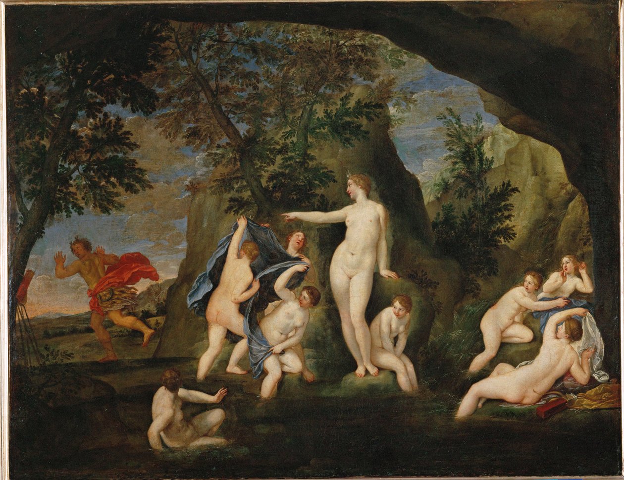 Acteon metamorphose en cerf - Actaion szarvassá változott ... alkotó: Francesco Albani
