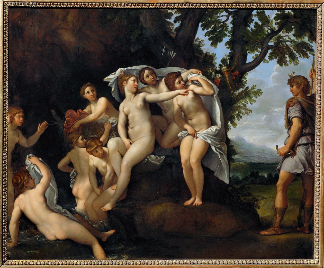 Acteon metamorphose en cerf - Actaion szarvassá változott ... alkotó: Francesco Albani
