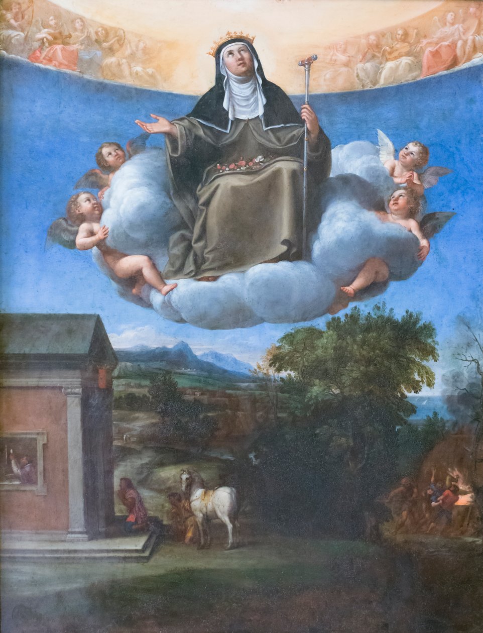 Szent Erzsébet dicsőségben alkotó: Francesco Albani