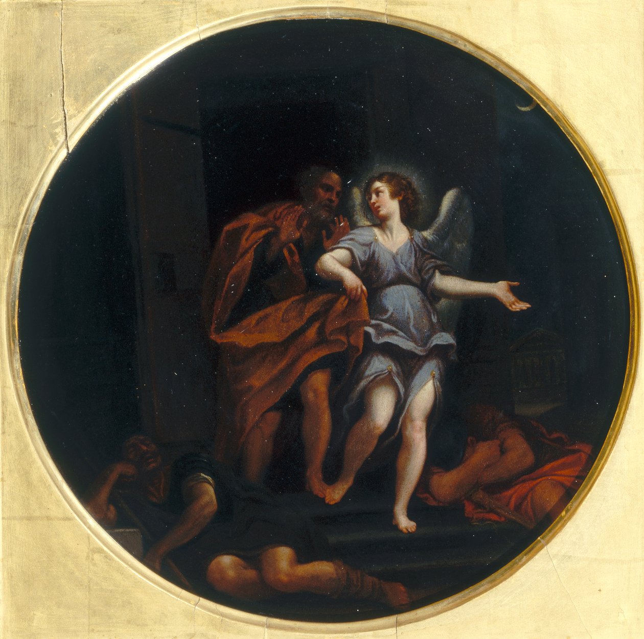 Szent Péter kiszabadult a börtönből alkotó: Francesco Albani
