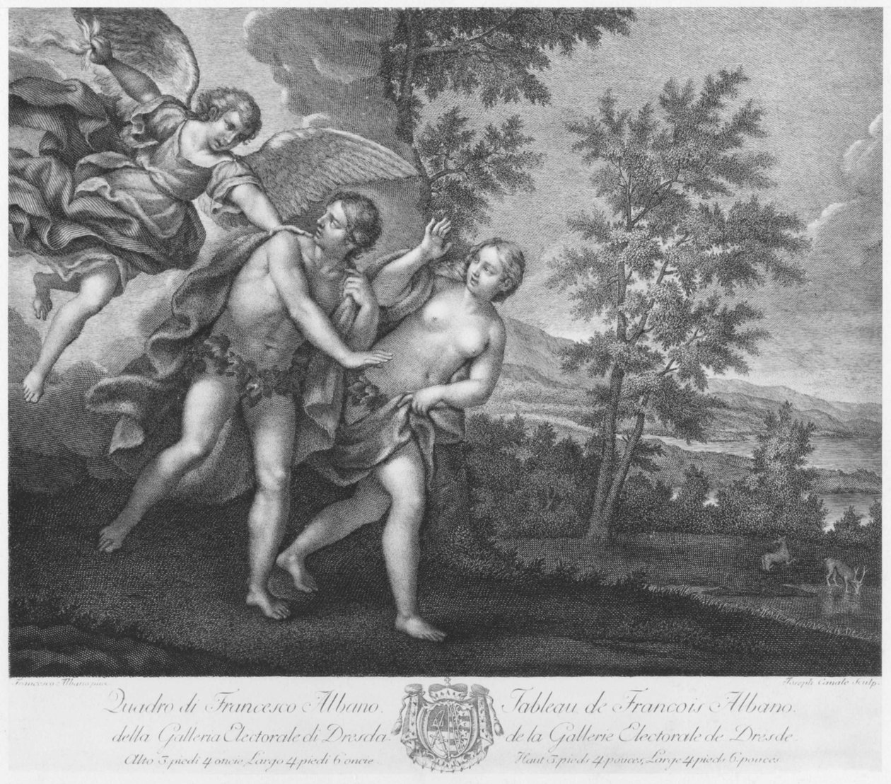 A Paradicsomból való kiűzetés alkotó: Francesco Albani