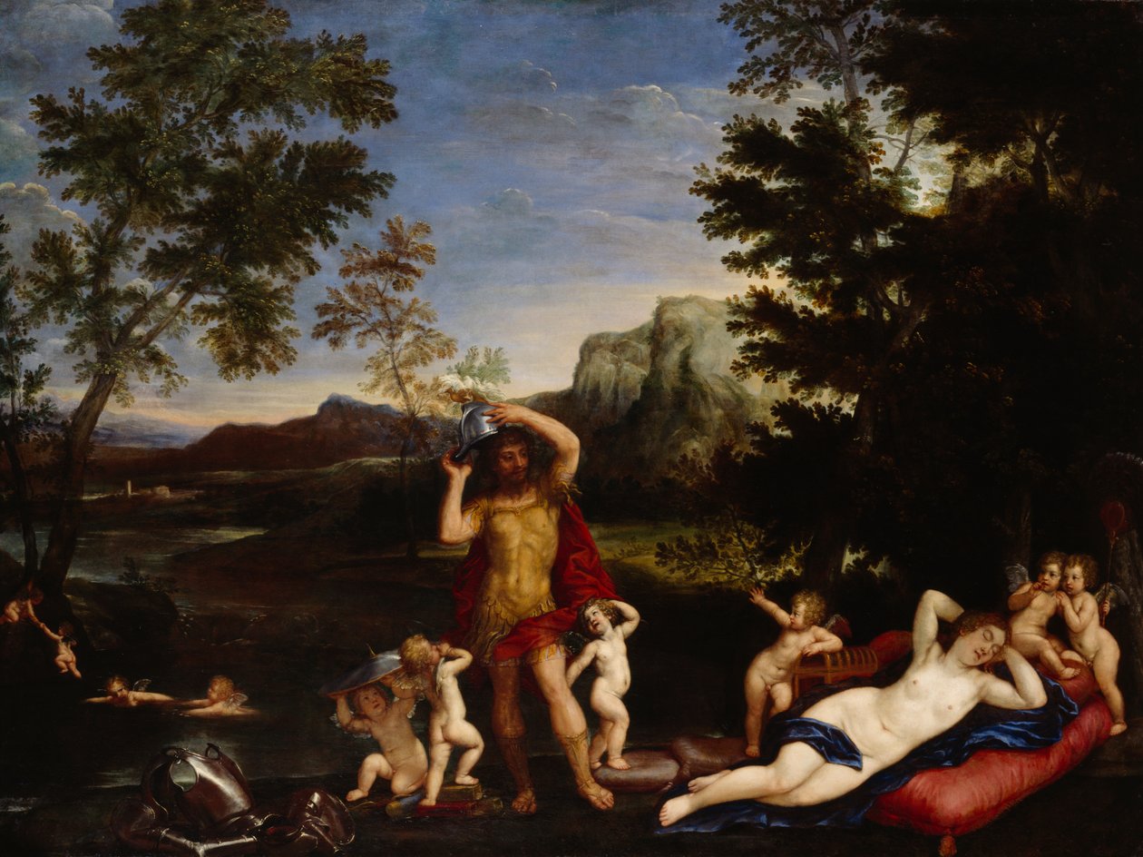 Vénusz és Mars (olaj, vászon) alkotó: Francesco Albani
