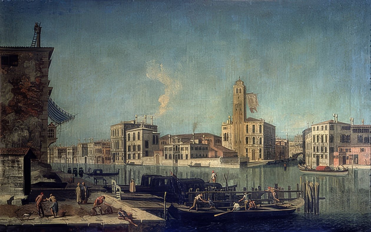 Az oroszlánok tornya. Kb. 1735-1740 alkotó: Francesco Albotto