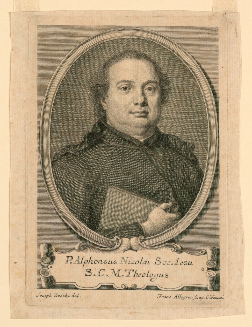 A Jézus Társaságának P. Alphonsus Nicolai portréja alkotó: Francesco Allegrini