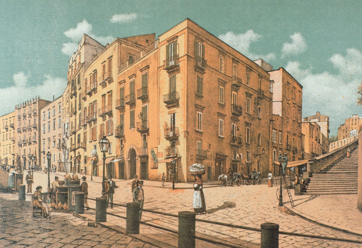 Infrascata utcában, Nápolyban alkotó: Francesco Aversano