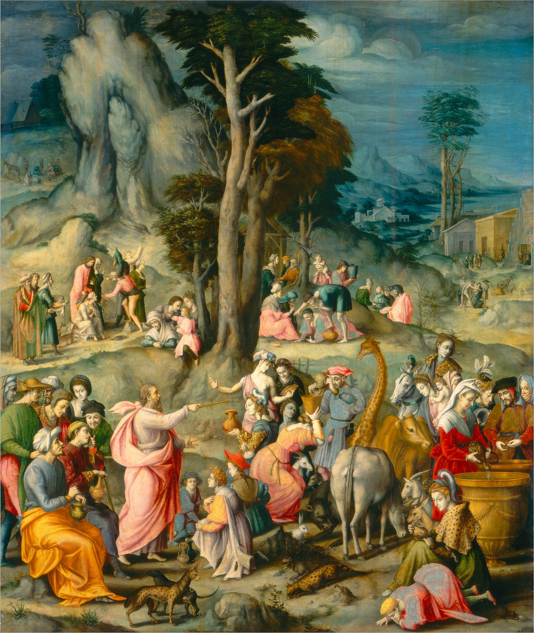 A Manna összegyűjtése alkotó: Francesco Bacchiacca