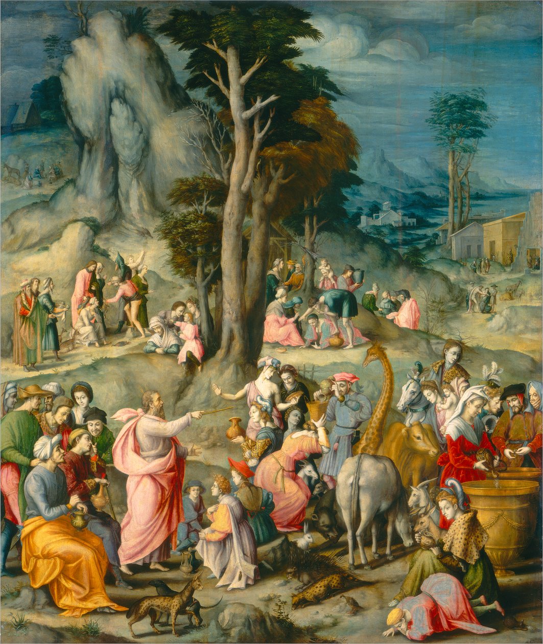A Manna összegyűjtése alkotó: Francesco Bacchiacca
