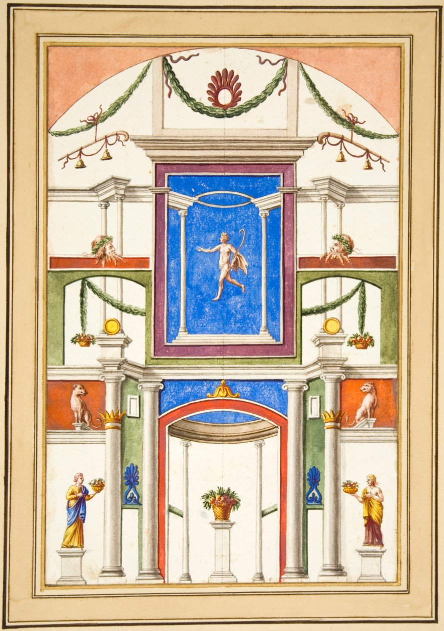 Holkham II. 13, fólió az Ashby II albumról (wc papíron) alkotó: Francesco Bartoli
