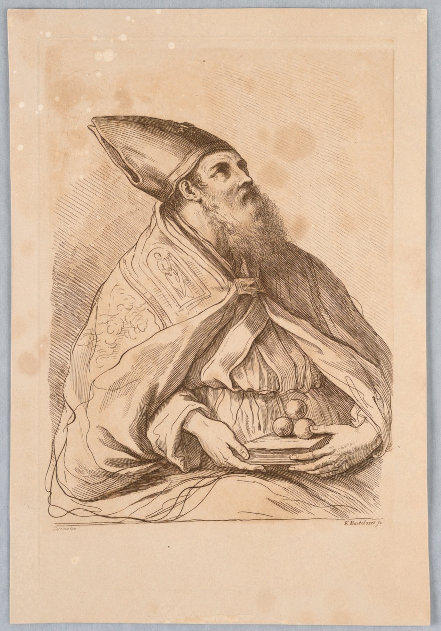 Pápa könyvvel alkotó: Francesco Bartolozzi