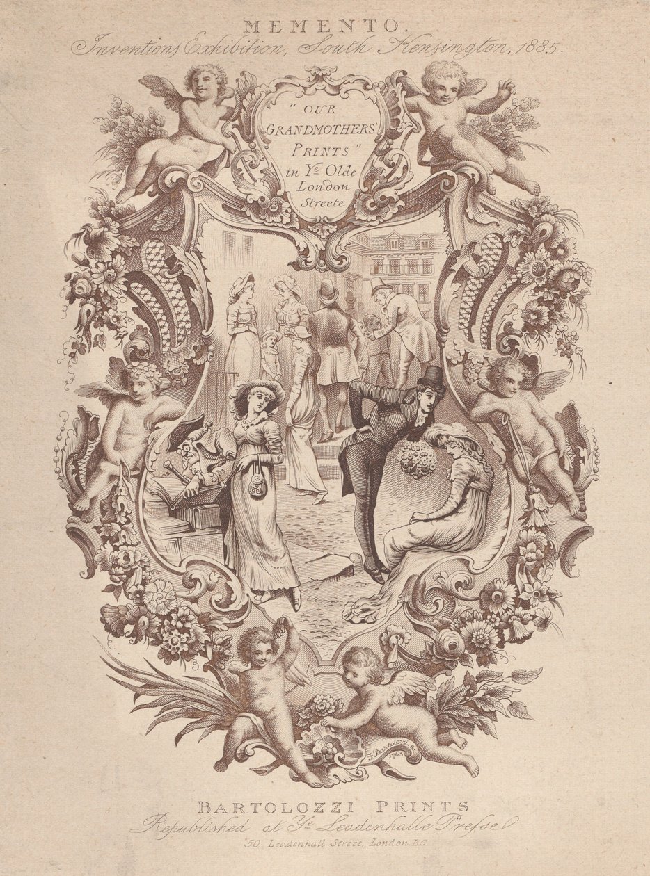 Advertisement for Memento, Inventions Exhibition, South Kensington, 1885, ca. 1885. alkotó: Francesco Bartolozzi