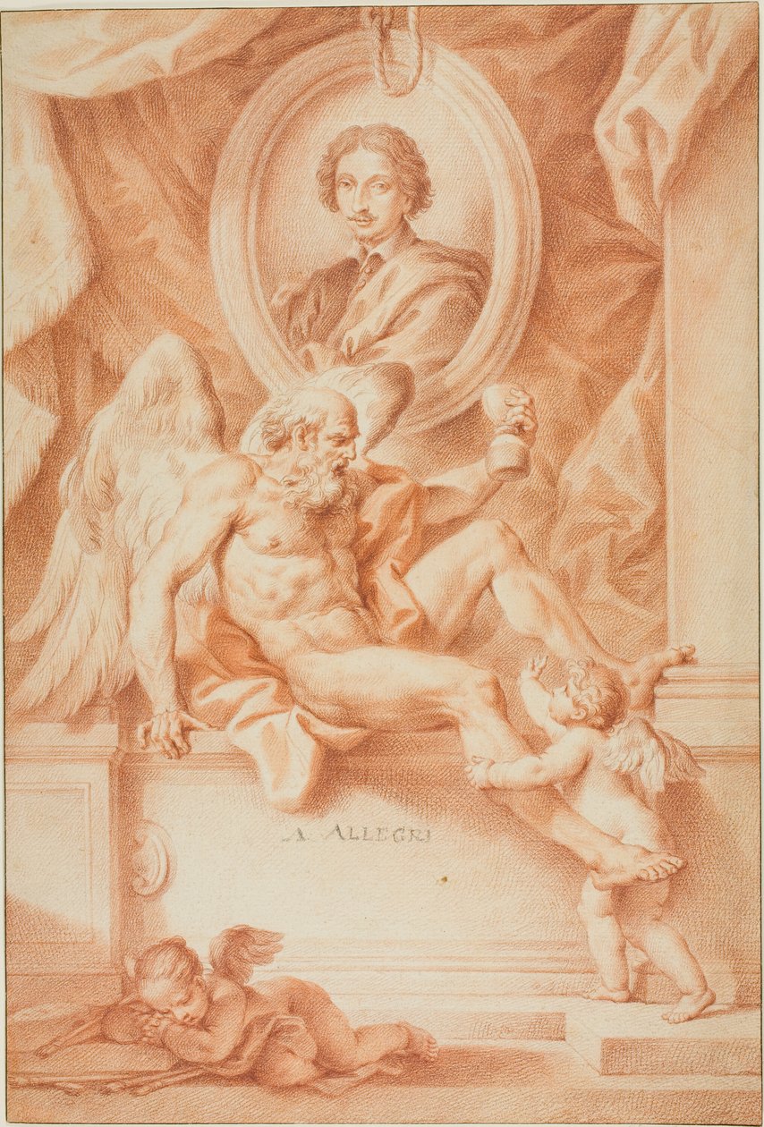 Az idő allegóriája egy festő tiszteletére (Claude Lorrain) alkotó: Francesco Bartolozzi