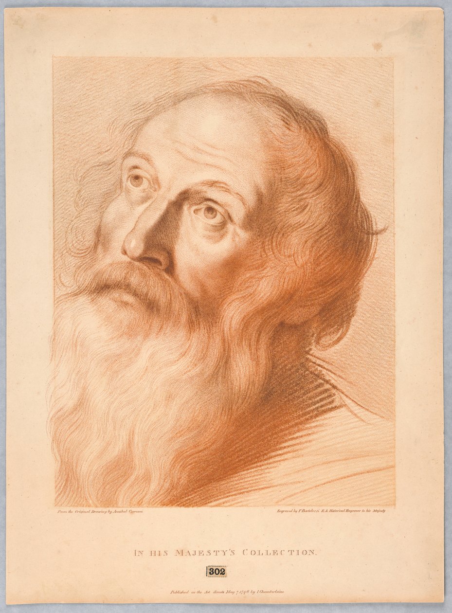 Egy öregember feje alkotó: Francesco Bartolozzi