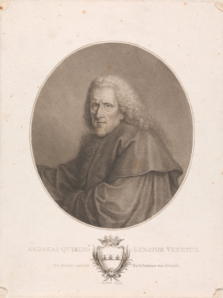 Andreas Quirino, velencei szenátor alkotó: Francesco Bartolozzi