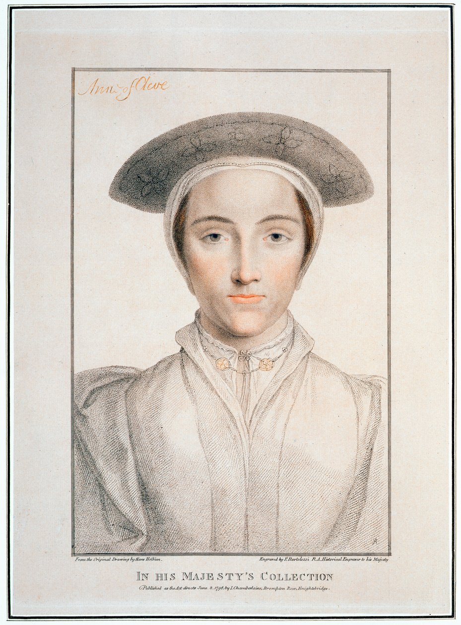 Cleves-i Anna, 1539, 1796 alkotó: Francesco Bartolozzi