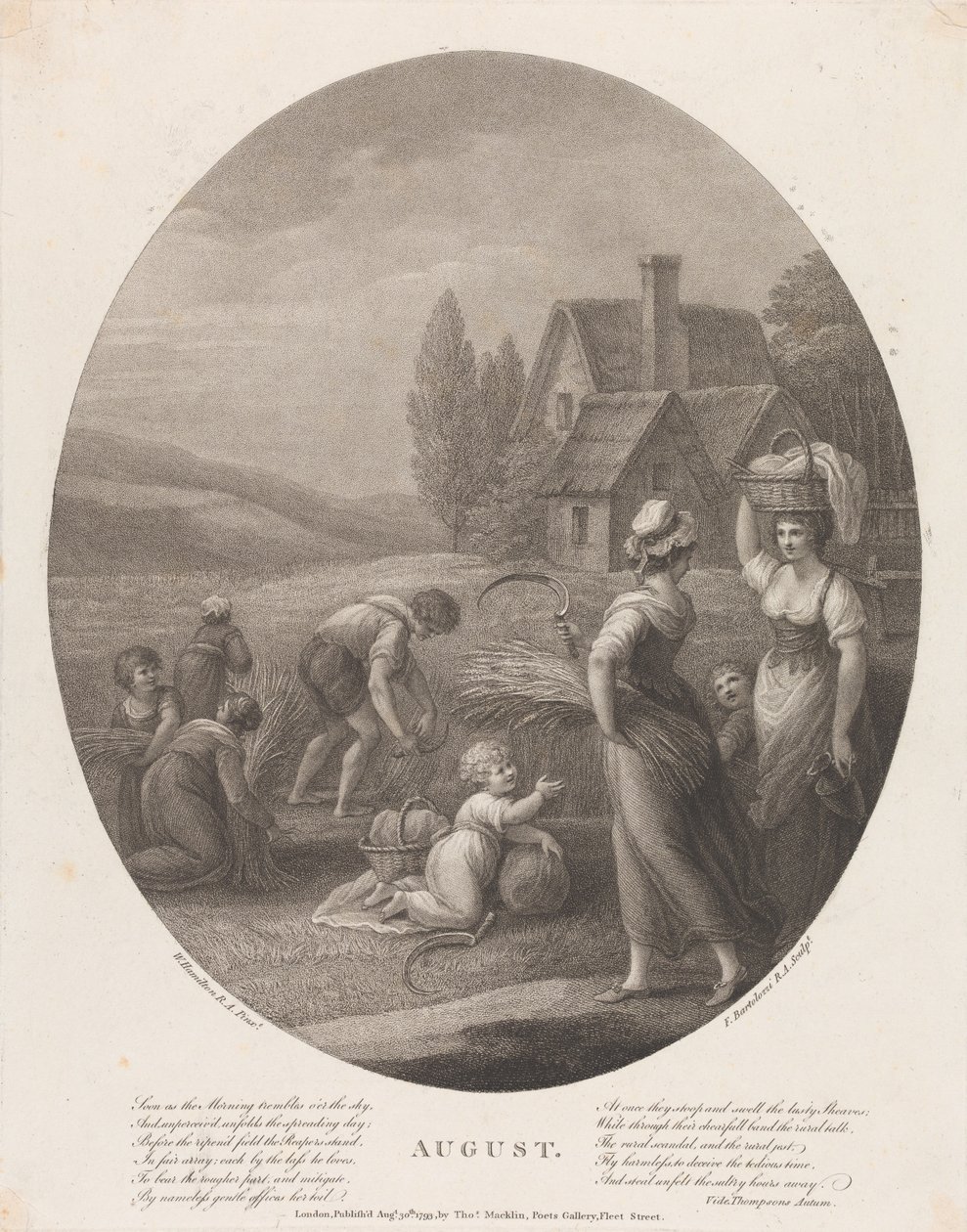 Augusztus alkotó: Francesco Bartolozzi