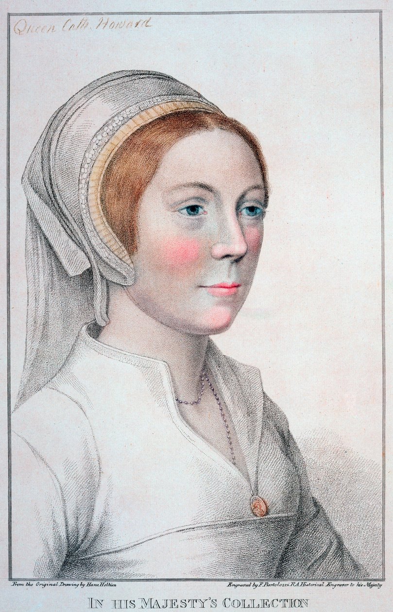 Catherine Howard, VIII. Henrik ötödik felesége, 1796 alkotó: Francesco Bartolozzi