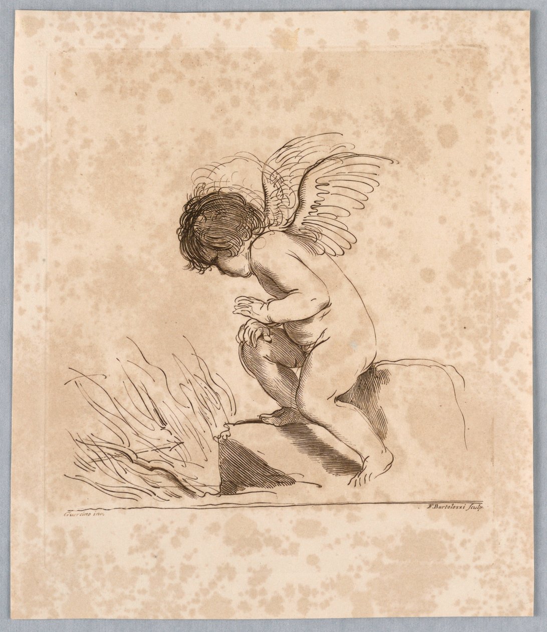 Ámor darttal alkotó: Francesco Bartolozzi