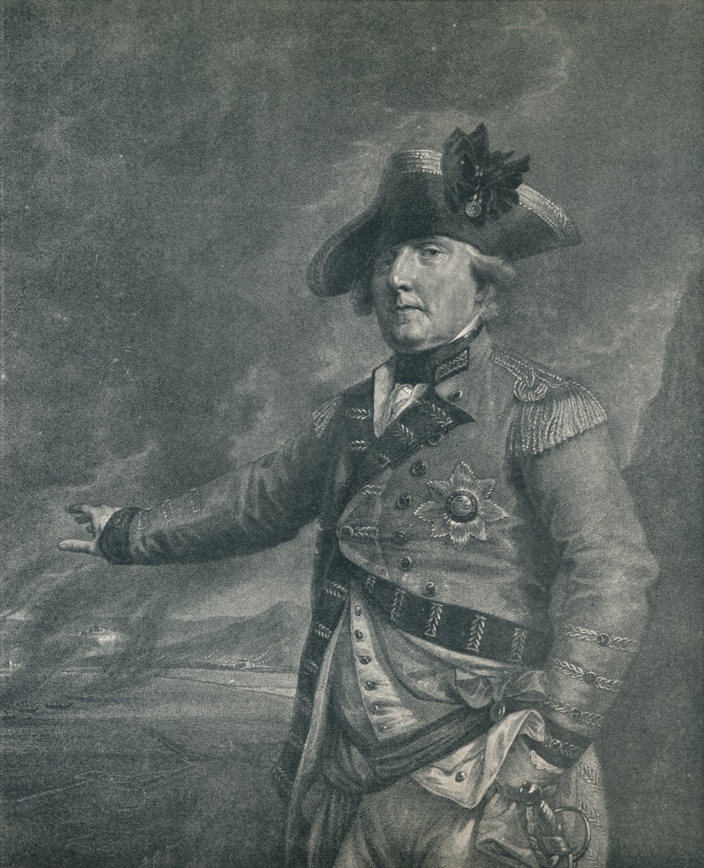 George Augustus Elliot Lord Heathfield, Gibraltár kormányzója, 1788 1909 alkotó: Francesco Bartolozzi