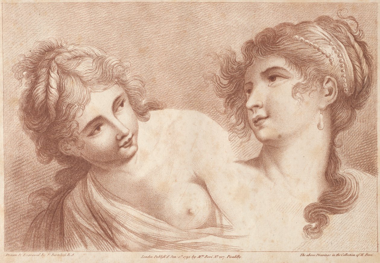 Két nő feje alkotó: Francesco Bartolozzi
