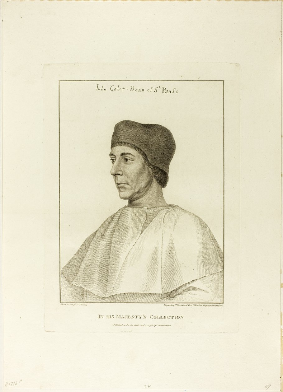 John Colet alkotó: Francesco Bartolozzi