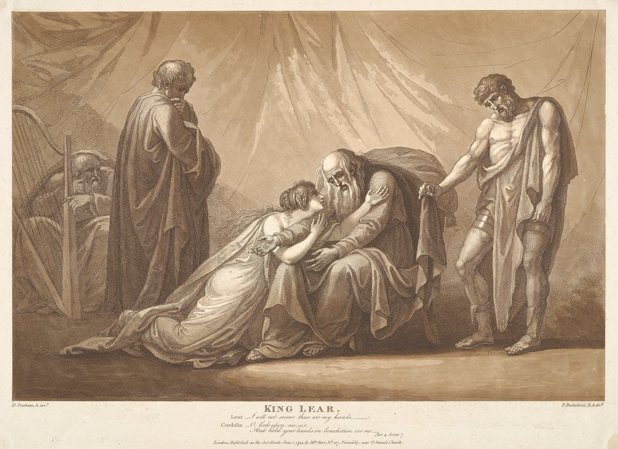 Lear király, 4. felvonás, VII. jelenet alkotó: Francesco Bartolozzi
