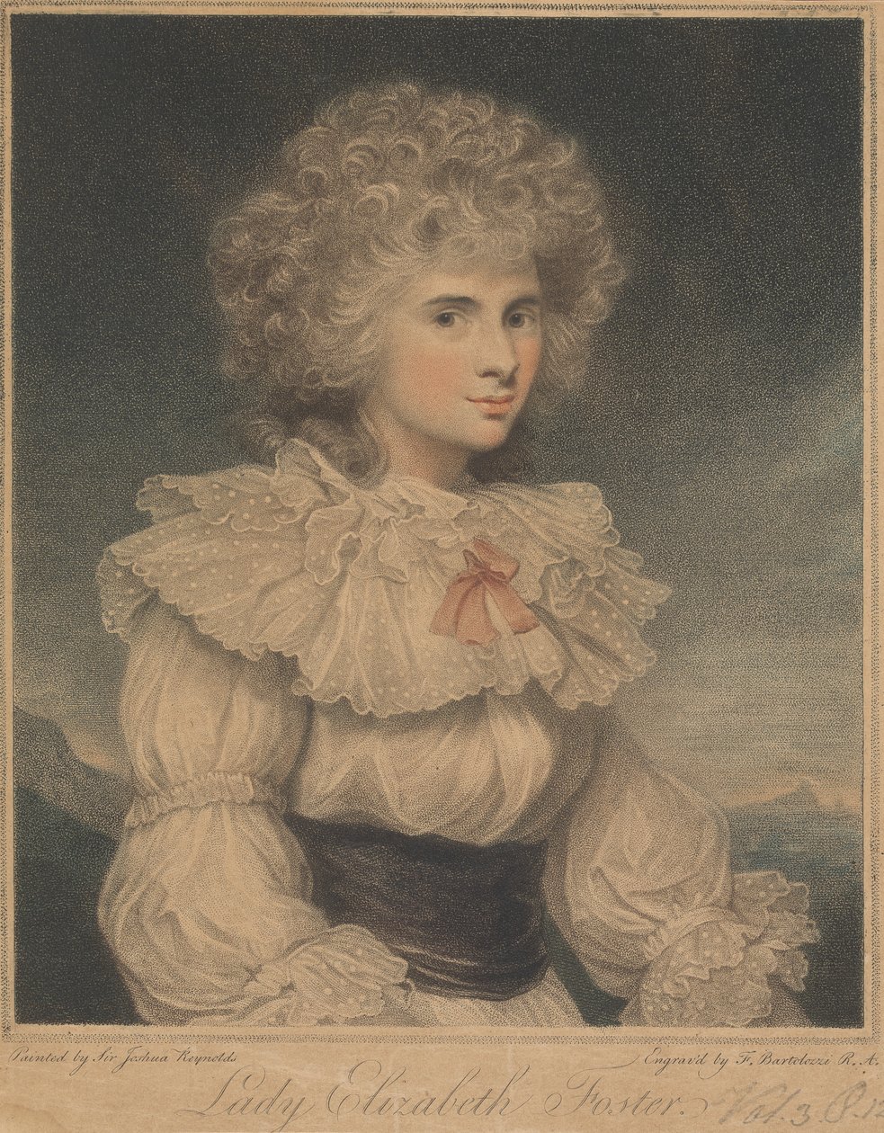 Lady Elizabeth Cavendish (született: Hervey), Devonshire hercegnője alkotó: Francesco Bartolozzi