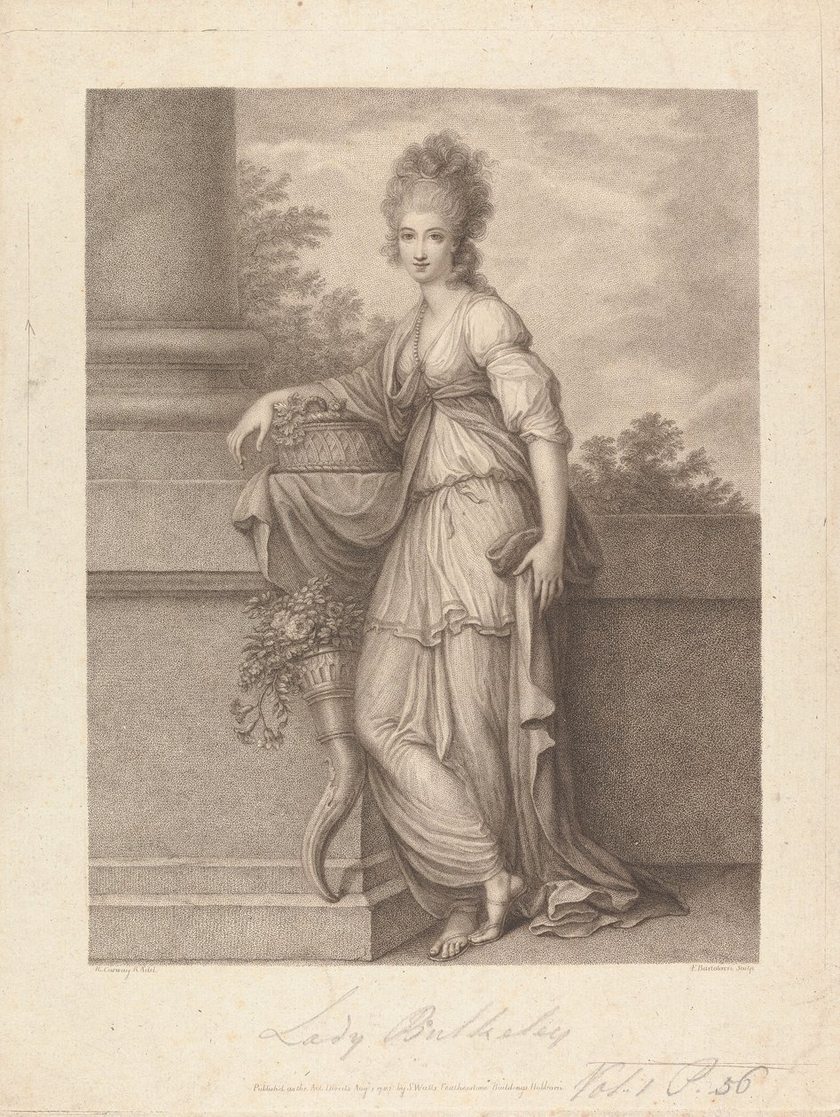 Lady Elizabeth Harriet Bulkeley (születési neve: Warren) alkotó: Francesco Bartolozzi