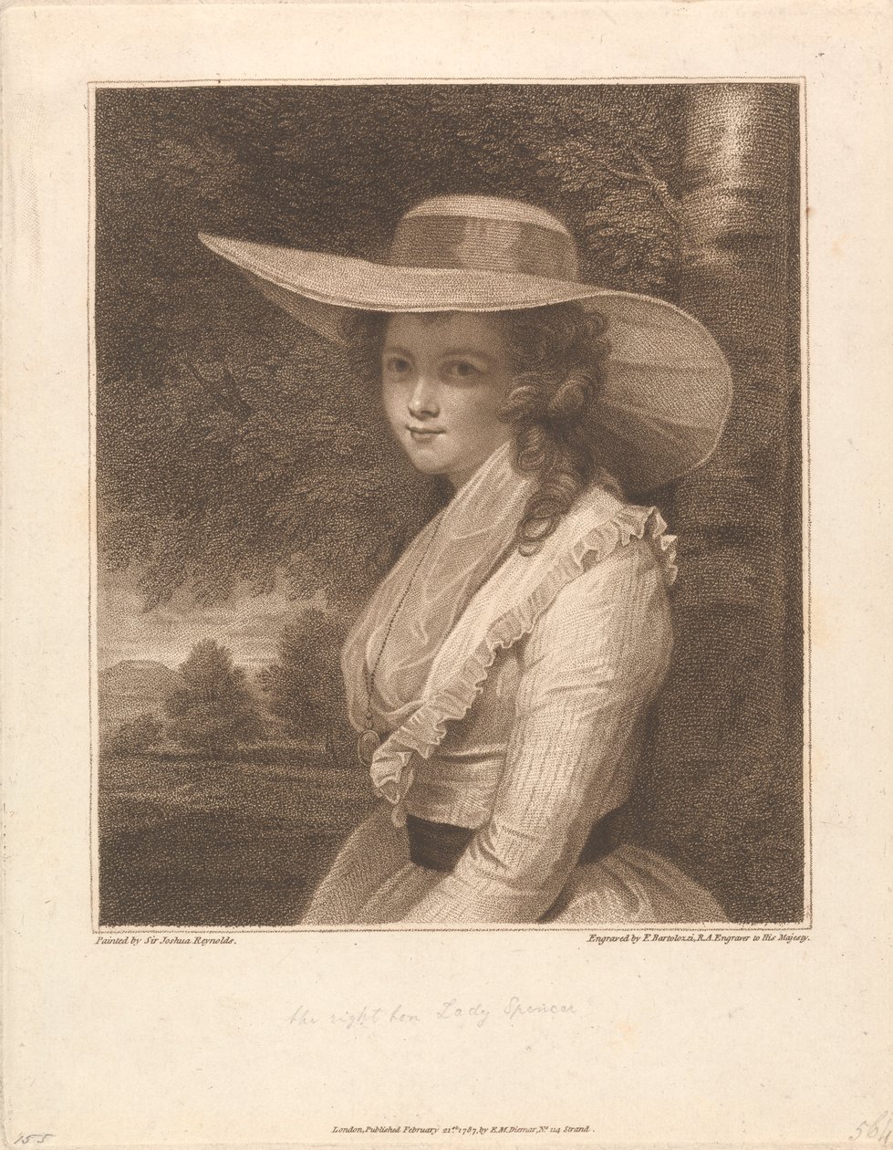 Lavinia, Spencer grófnő, Althorp vikomtné alkotó: Francesco Bartolozzi