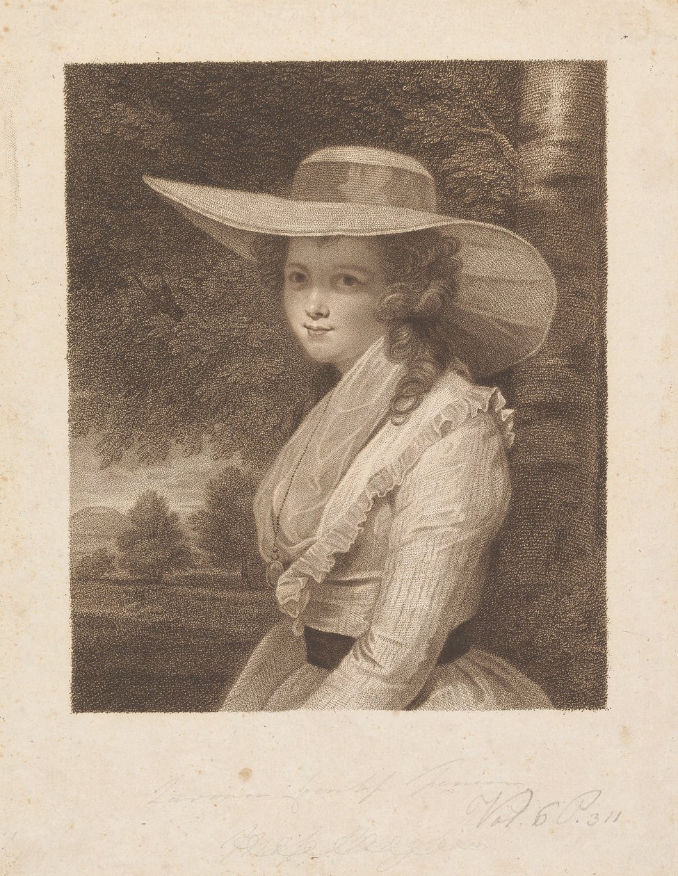Lavinia Spencer (született: Bingham), Spencer grófnő alkotó: Francesco Bartolozzi