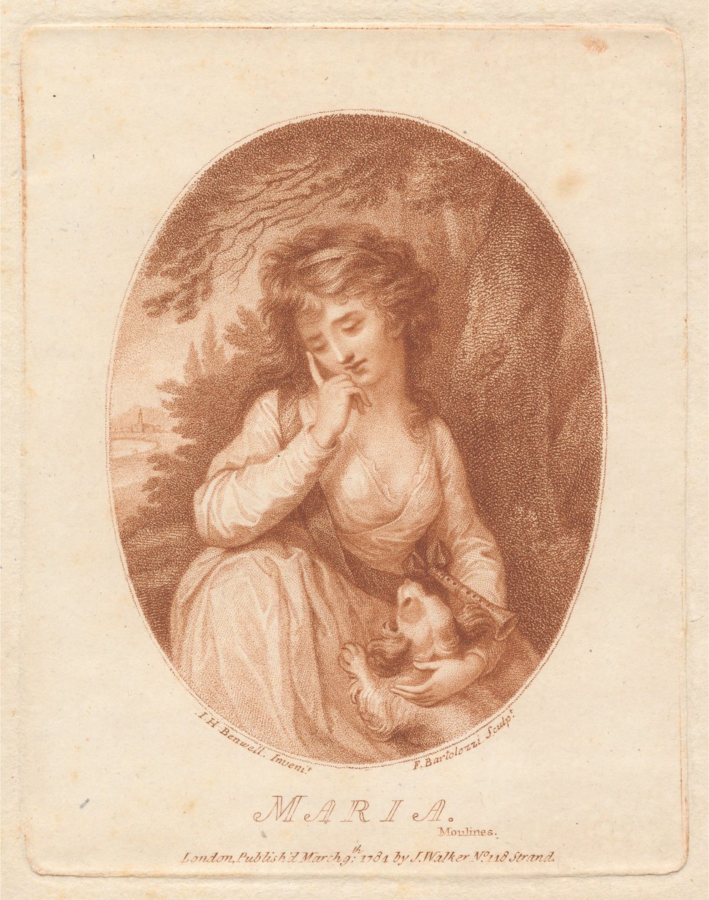 Moulines-i Mária alkotó: Francesco Bartolozzi