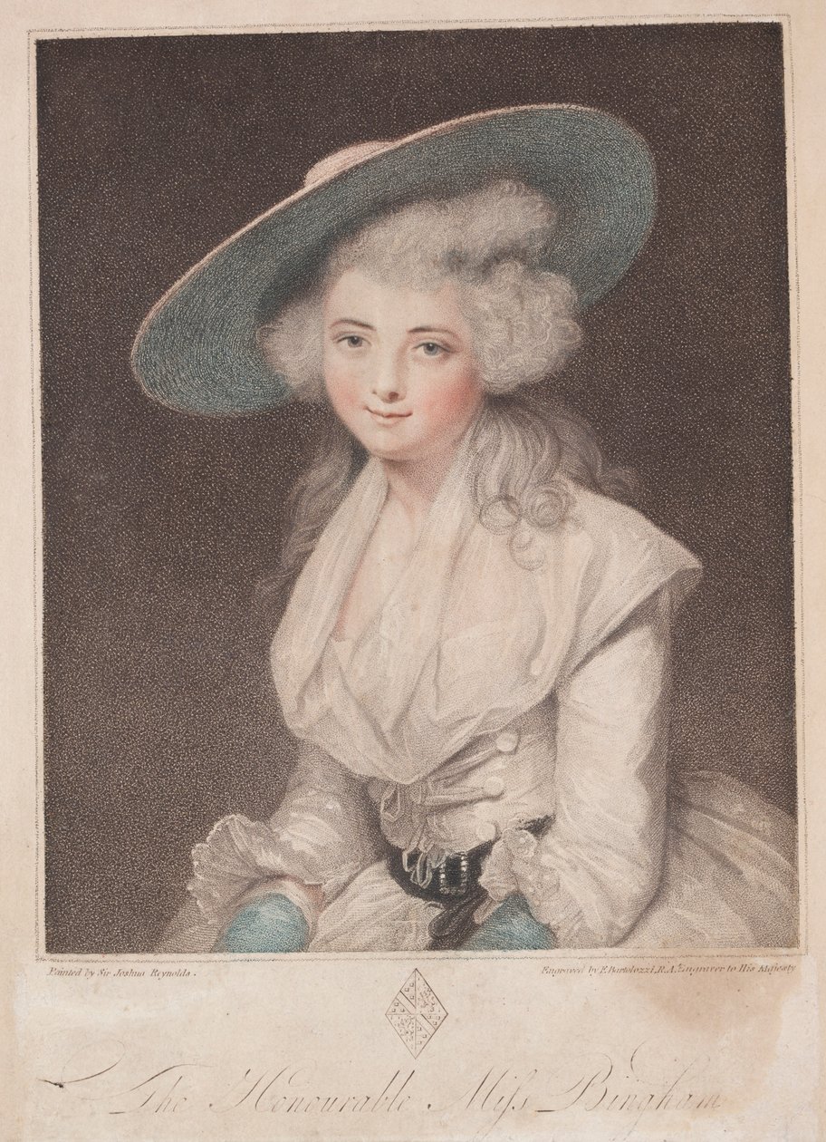 Anne Bingham kisasszony. alkotó: Francesco Bartolozzi