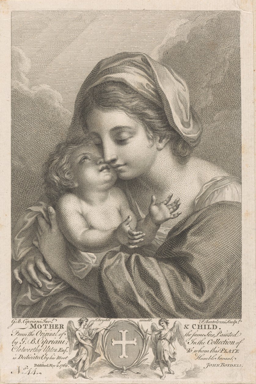 Anya és gyermek alkotó: Francesco Bartolozzi