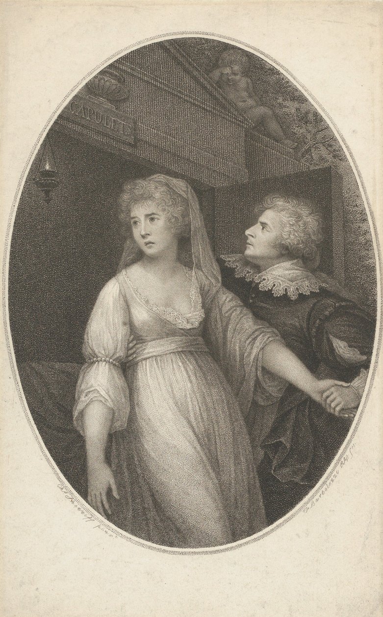 Mr. Dimond és Miss Wallis a Rómeó és Júlia karakterében, 1796. május 1. alkotó: Francesco Bartolozzi