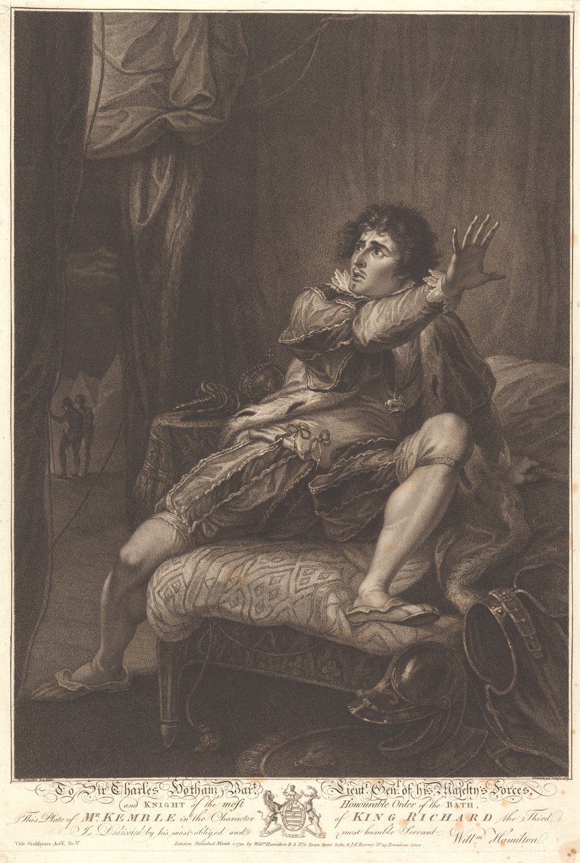 Keuible úr III. Richárd király szerepében alkotó: Francesco Bartolozzi