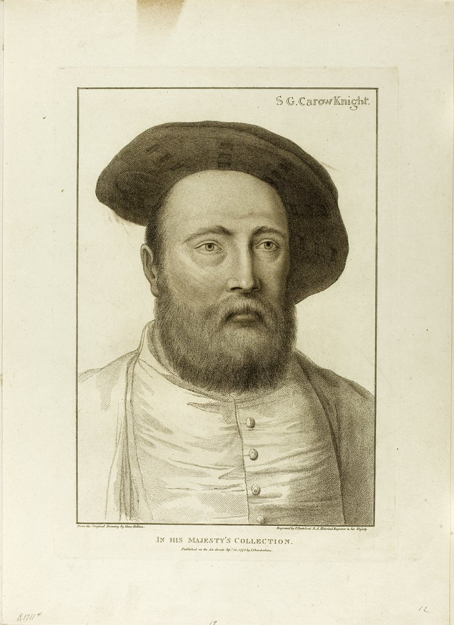 S.G. Carow, lovag alkotó: Francesco Bartolozzi