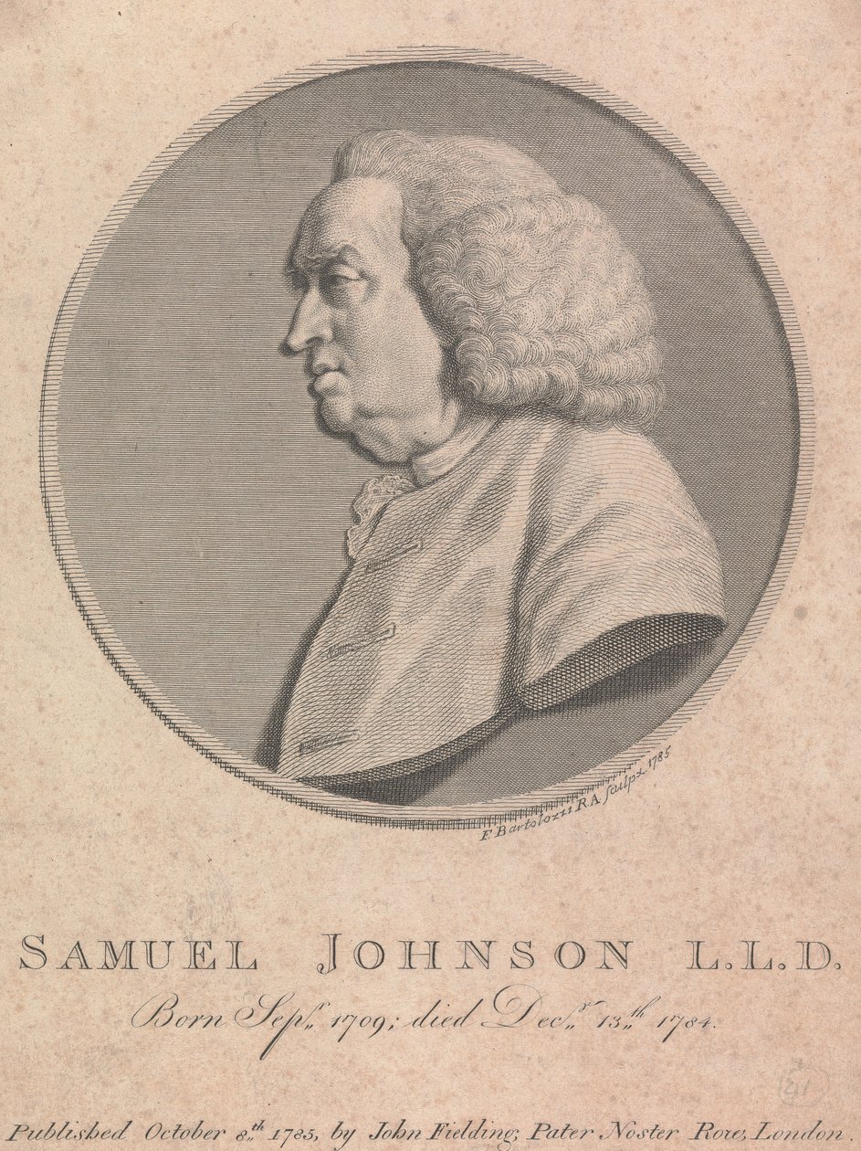 Samuel Johnson alkotó: Francesco Bartolozzi
