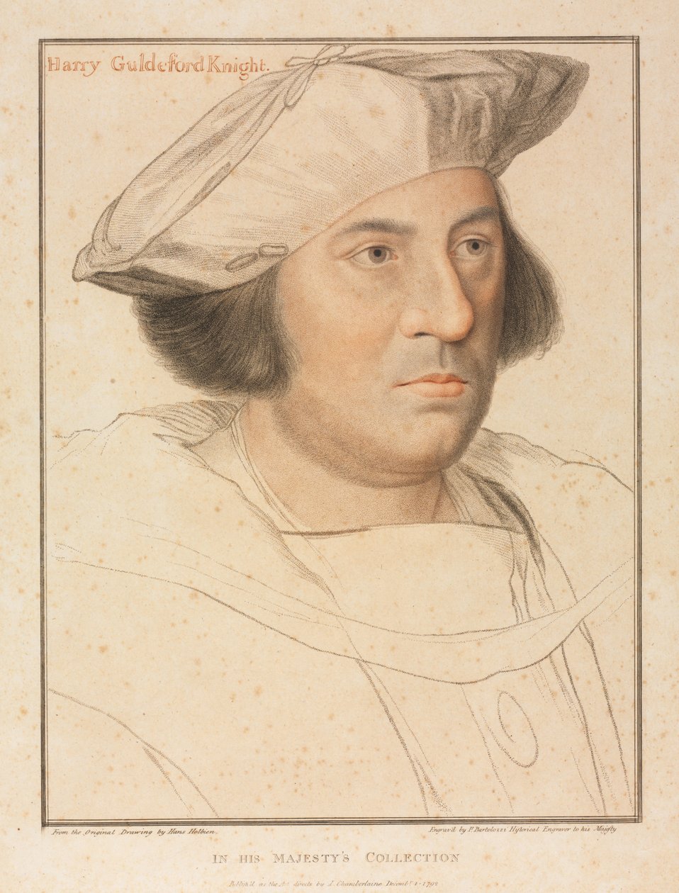 Sir Henhy Guldeford, 1792. alkotó: Francesco Bartolozzi