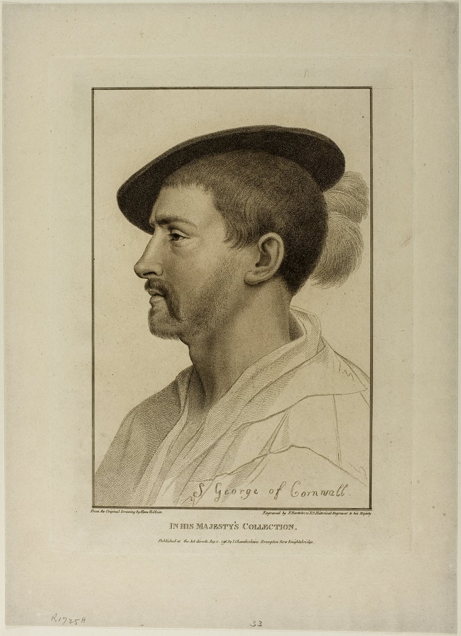 Sir Simon George (cornwalli) alkotó: Francesco Bartolozzi